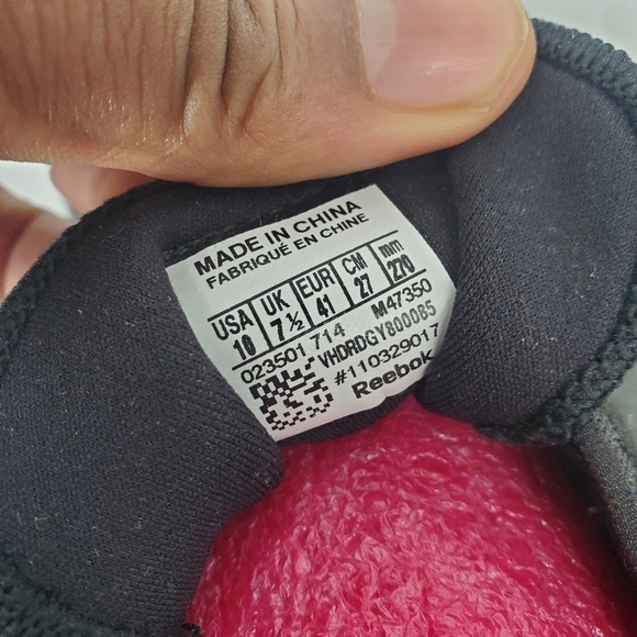 Reebok Women's Z Goddess Running Size 10 Shoes Black White Black Glitch - Picture 3 of 13